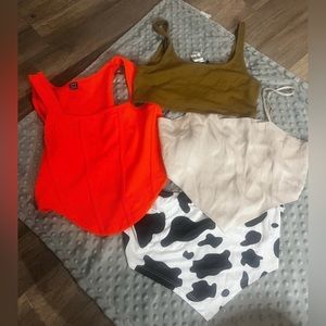 NWOT Cropped tank lot